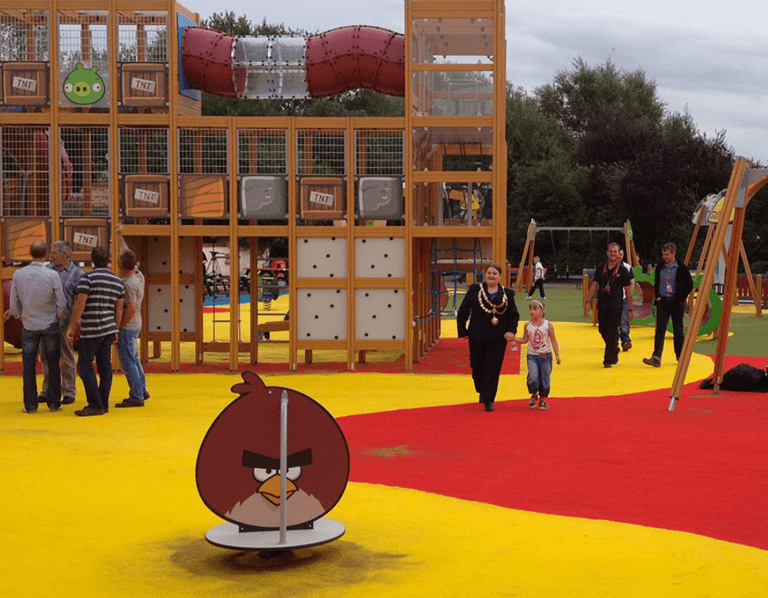 Play Area in bright colours